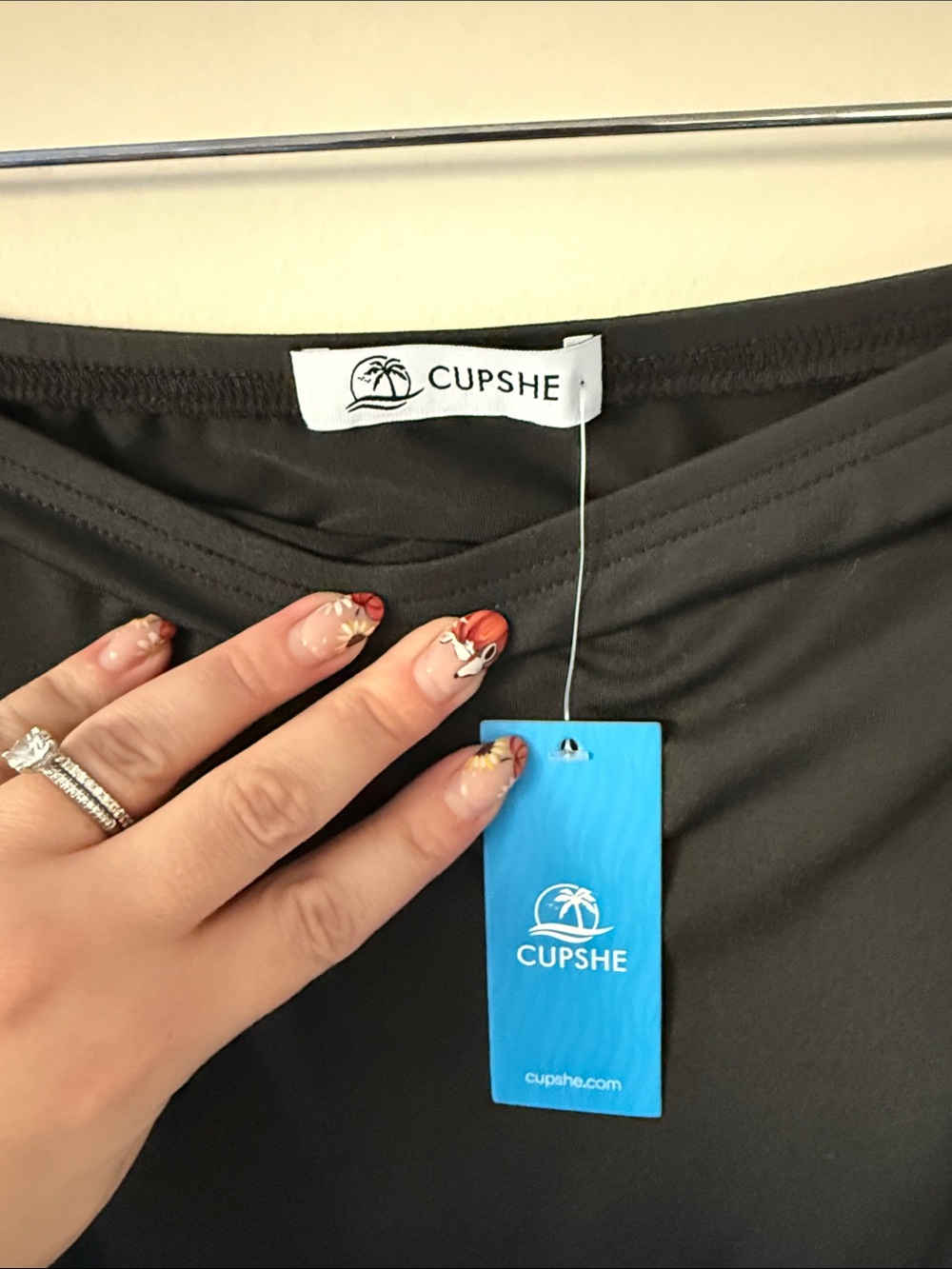 NWT CUPSHE BLACK STRAPLESS MIDI DRESS - Picture 3 of 5